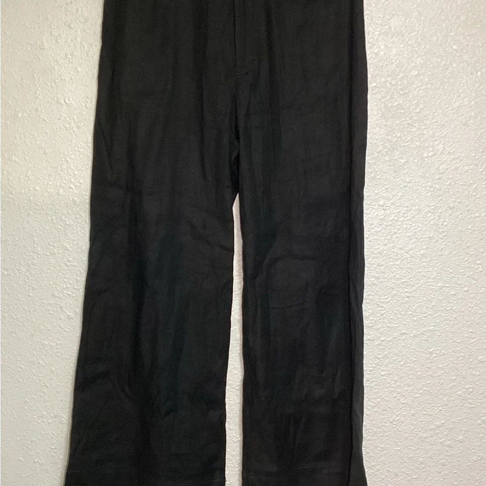 Maeve Anthropologie Black wide leg pants size 29